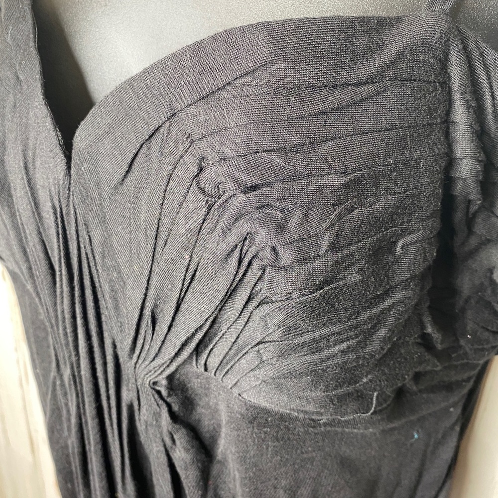 Bizz Spaghetti Strap Boned Support Black Top SzL